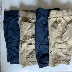 4 Children's Place CP cargo shorts - navy & khaki - size 6